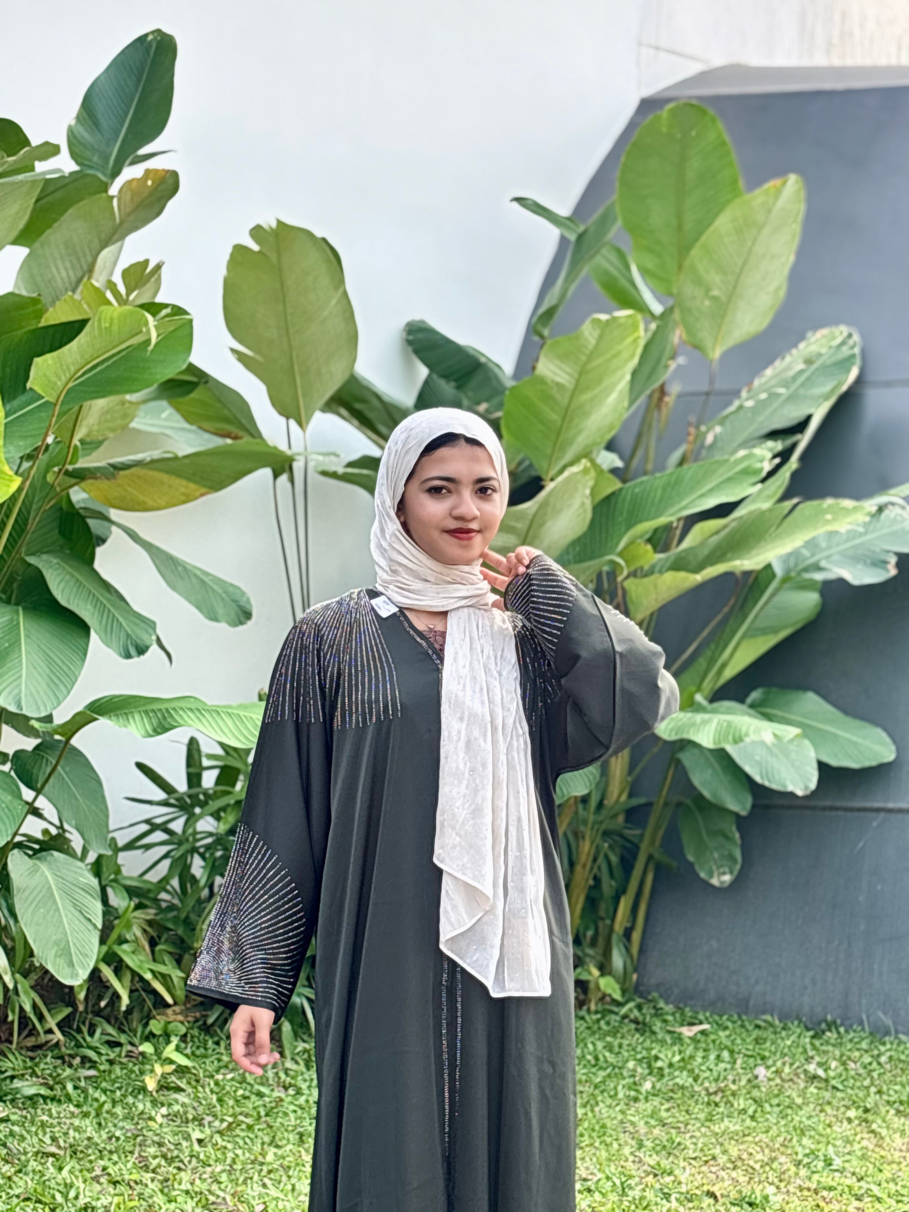 Premium Imported Abaya with Luxury Stone Work 1026