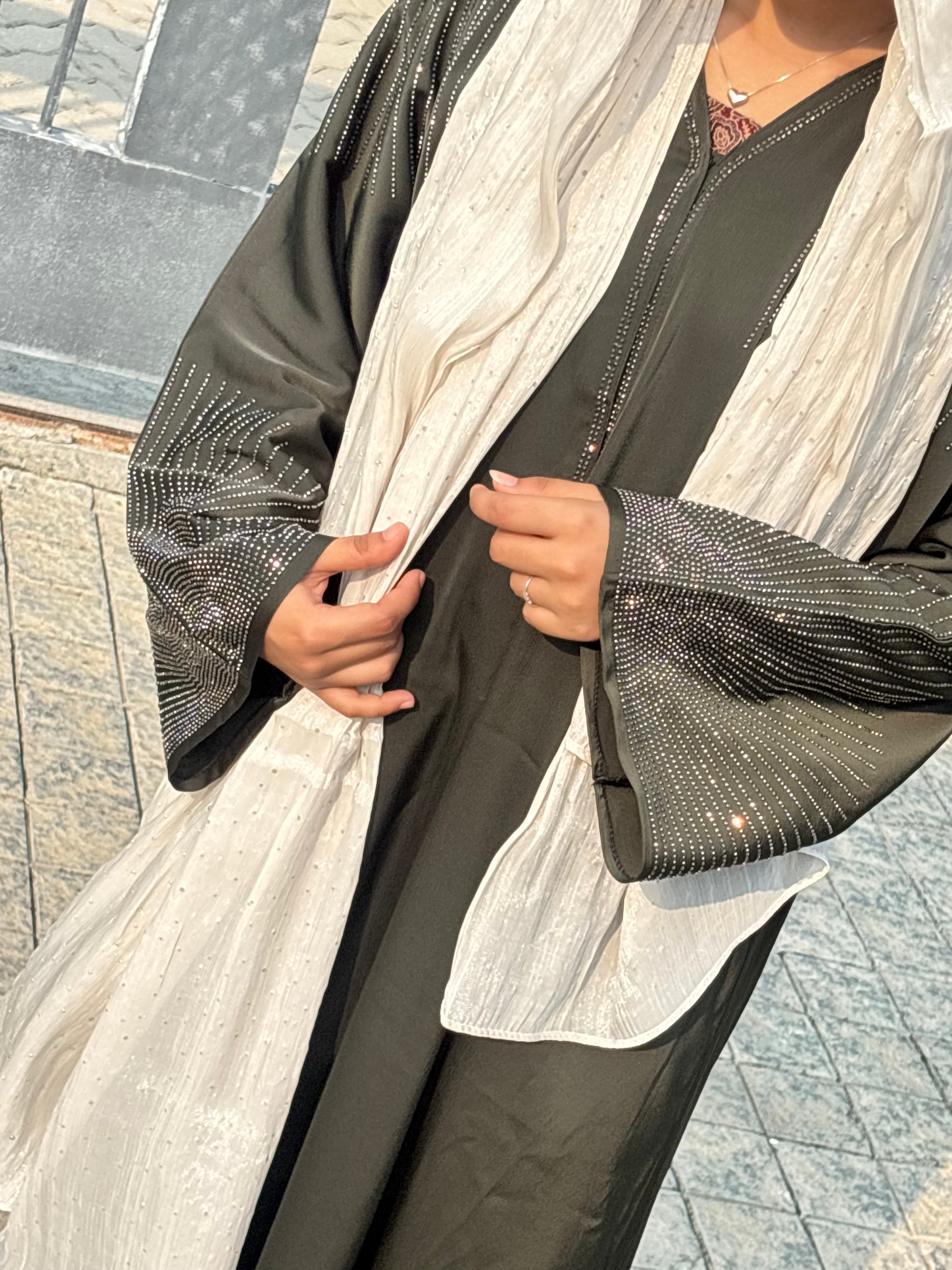 Premium Imported Abaya with Luxury Stone Work 1026