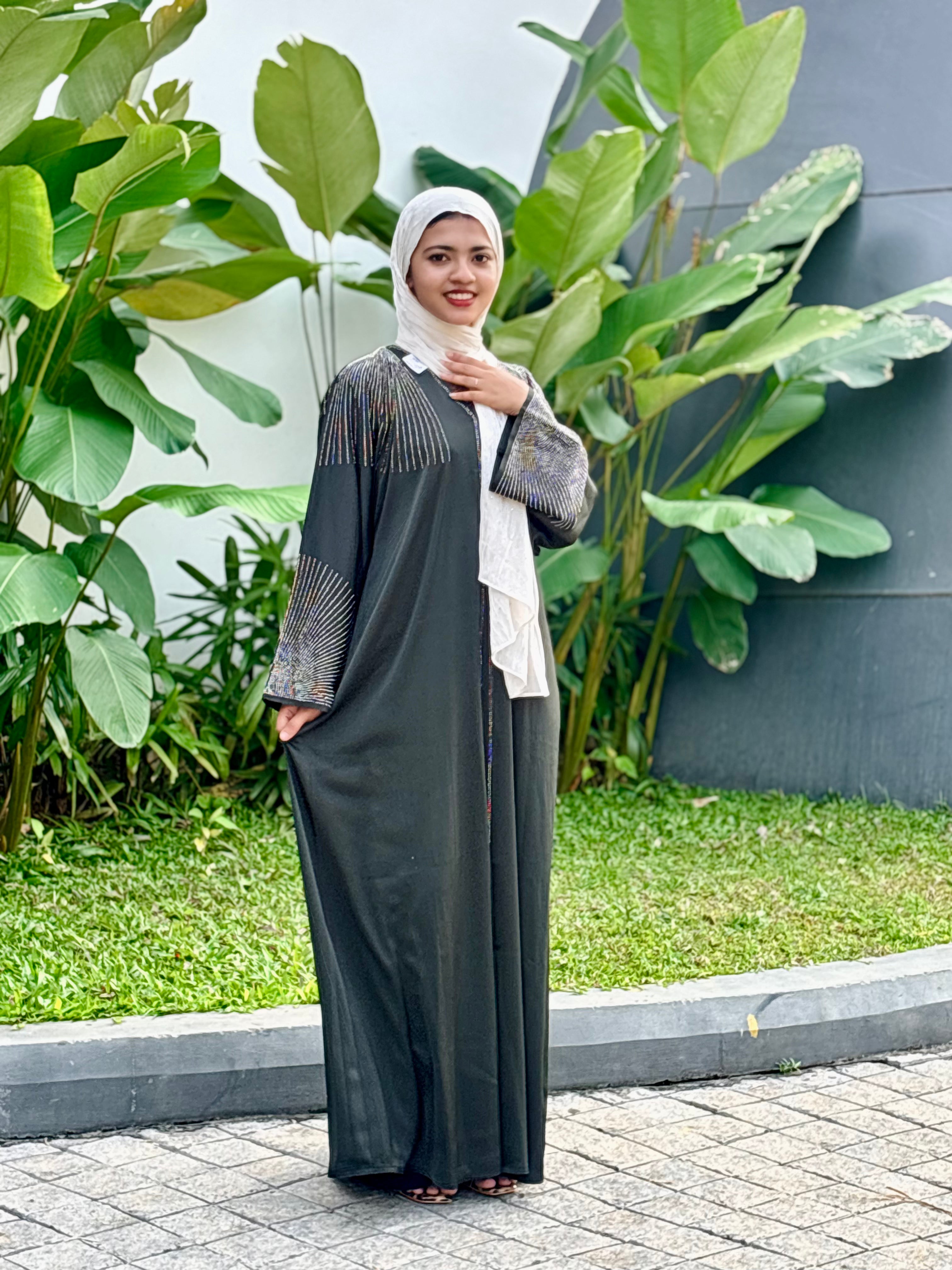 Premium Imported Abaya with Luxury Stone Work 1026