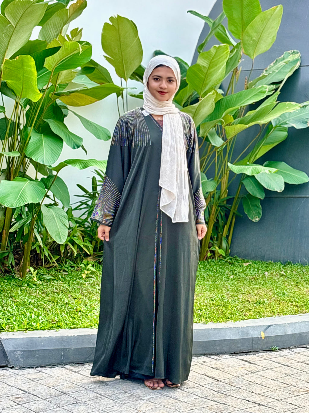 Premium Imported Abaya with Luxury Stone Work 1026