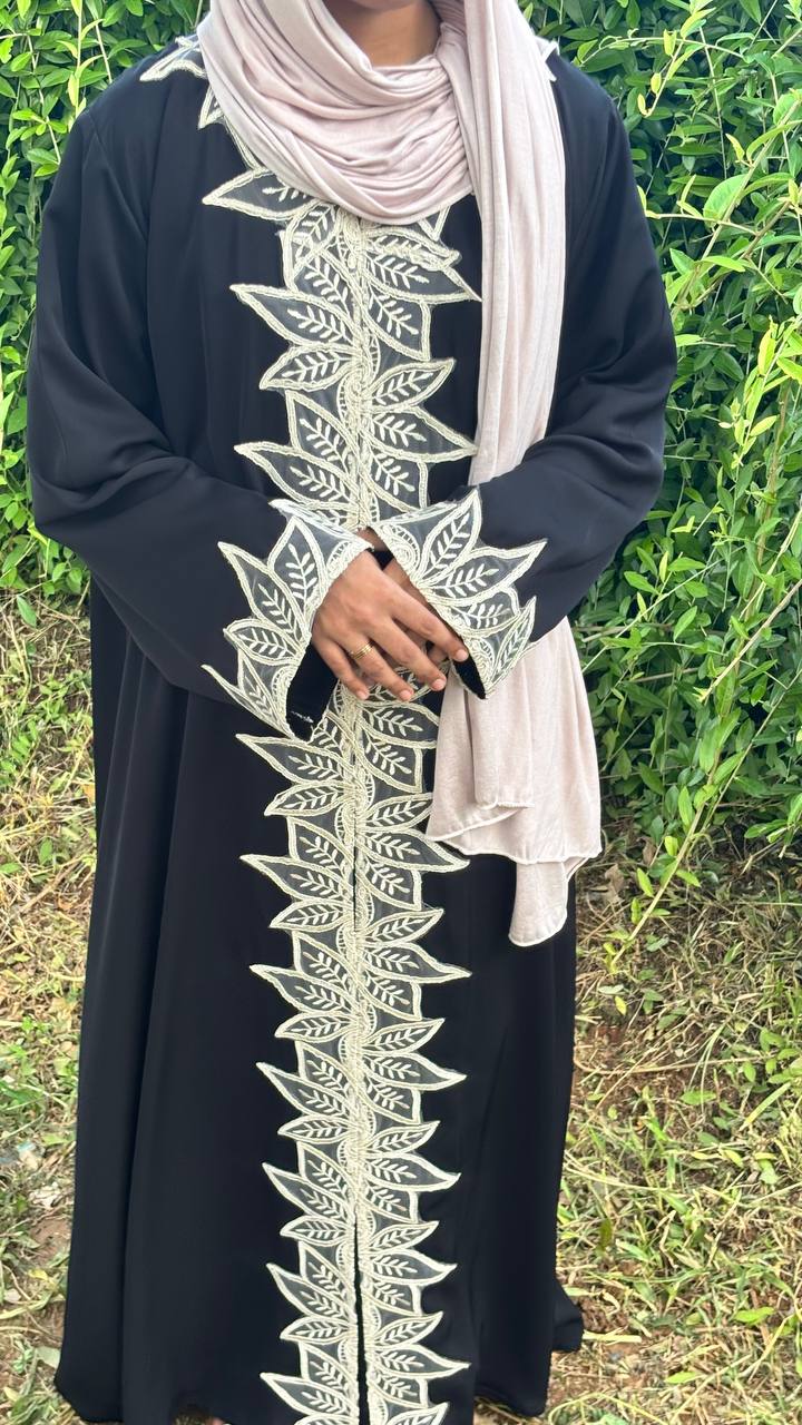 ABAYA LACE WORK NIDA 1018