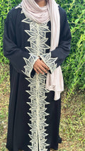 ABAYA LACE WORK NIDA 1018