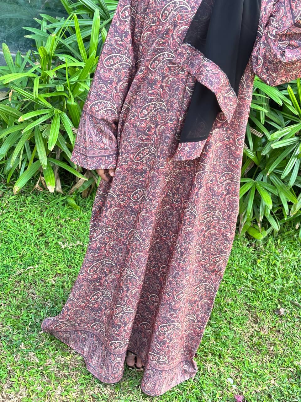 ABSKY PRINT GOWN 1036