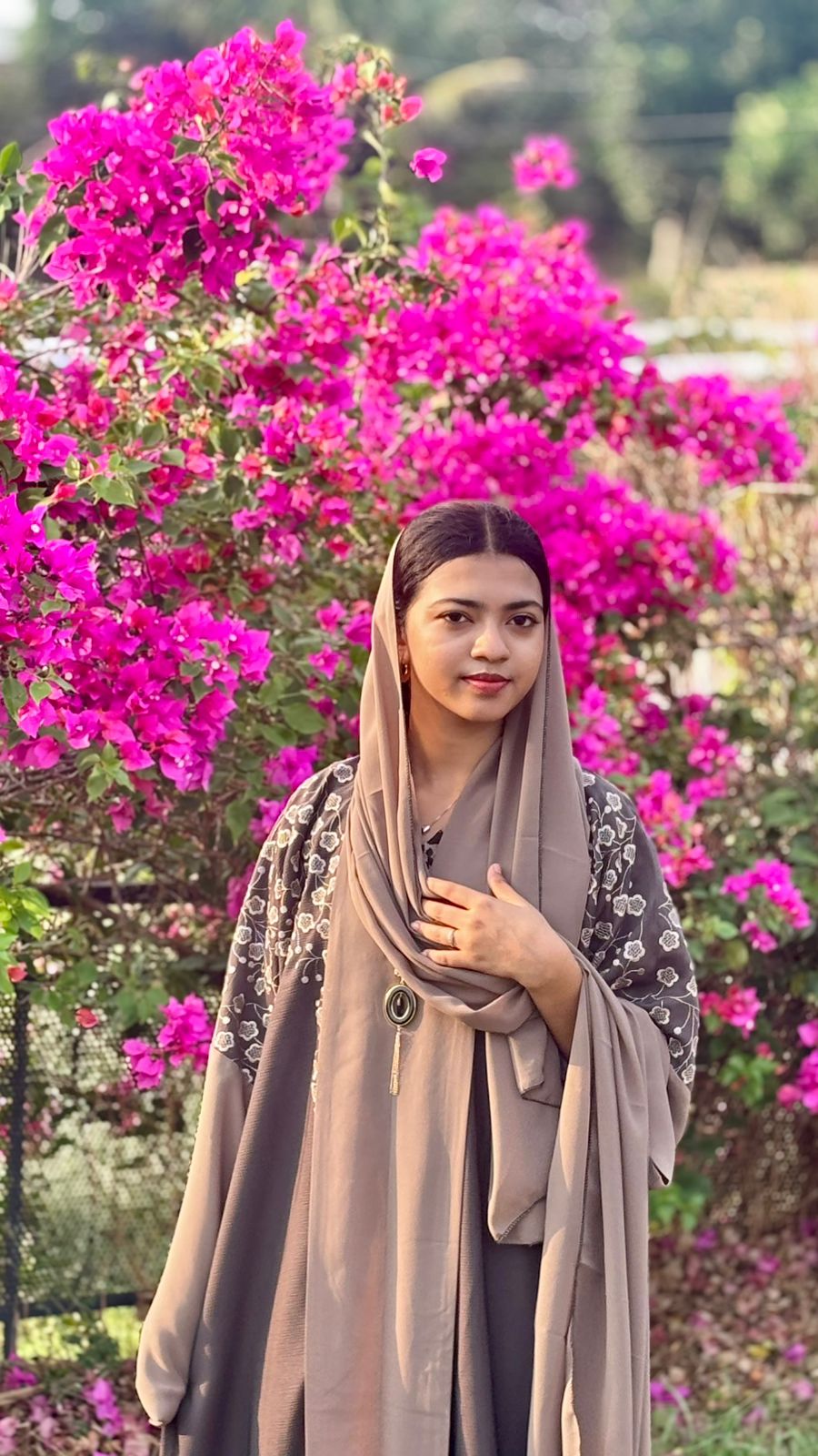 ABAYA NIDA GEORGETTE EMBROIDERY