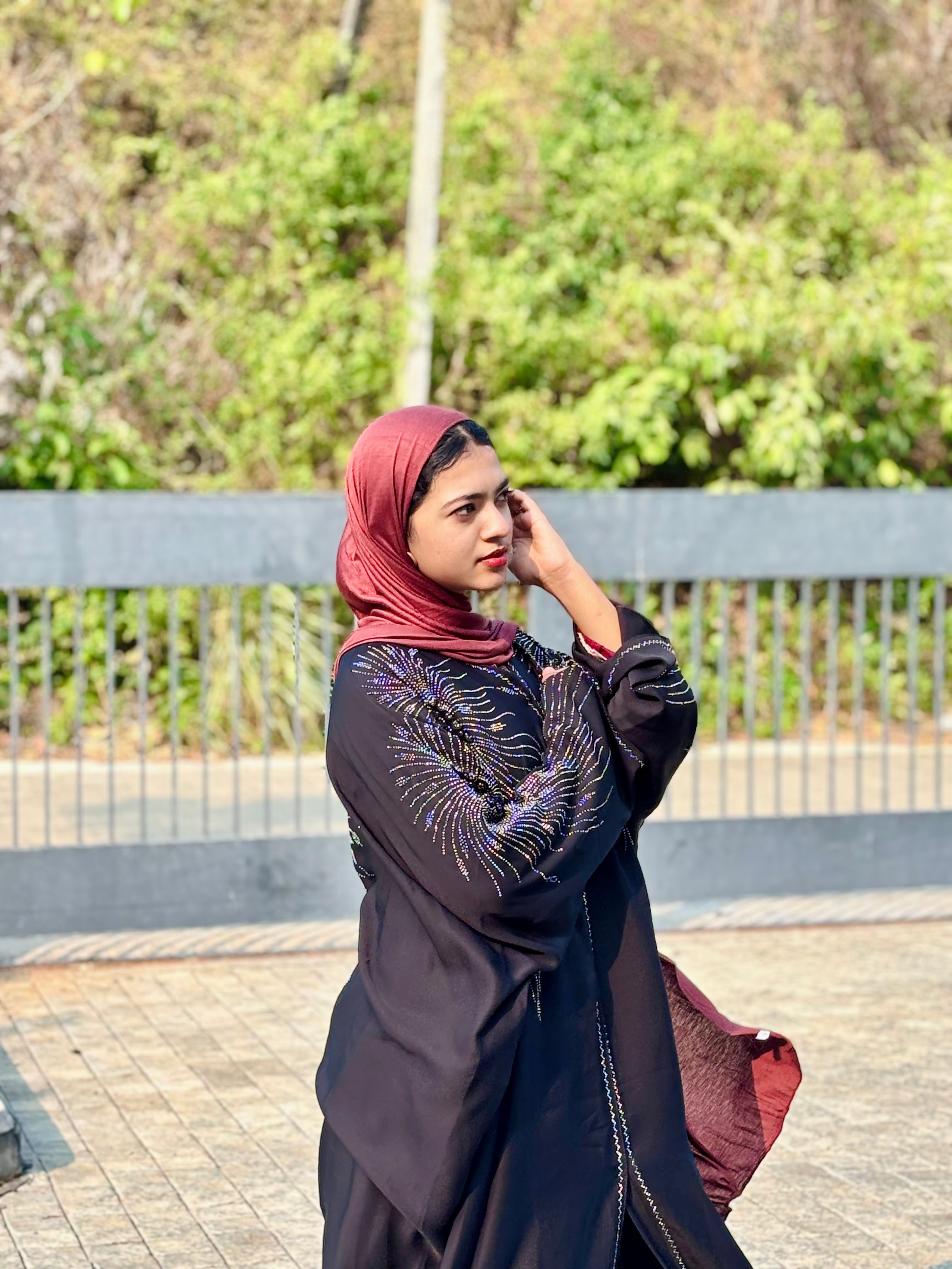 Imported Black Stone Abaya ! jaihoon