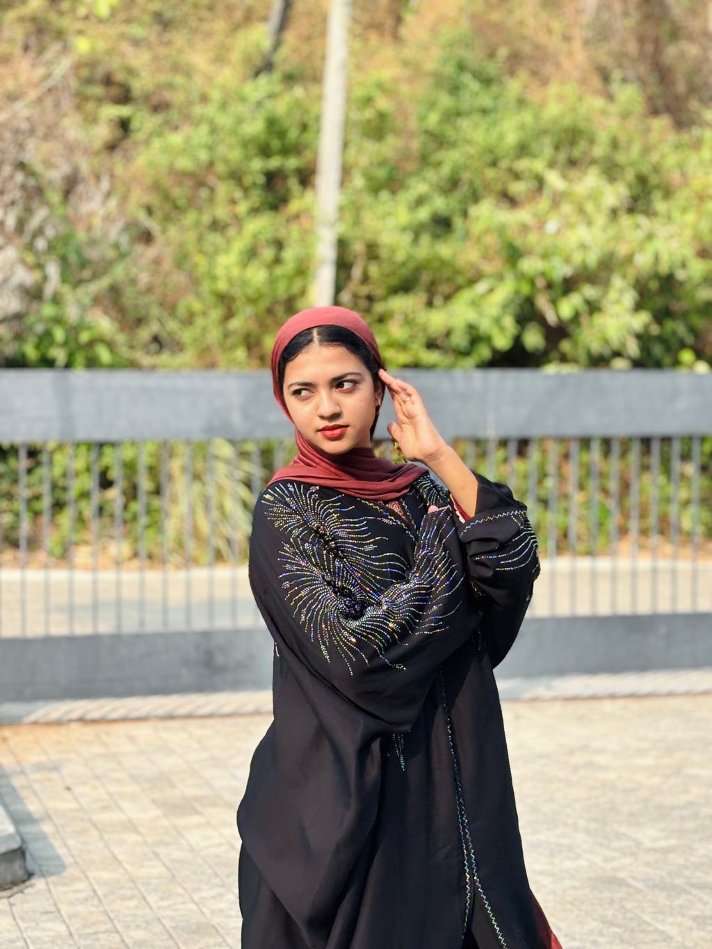 Imported Black Stone Abaya ! jaihoon