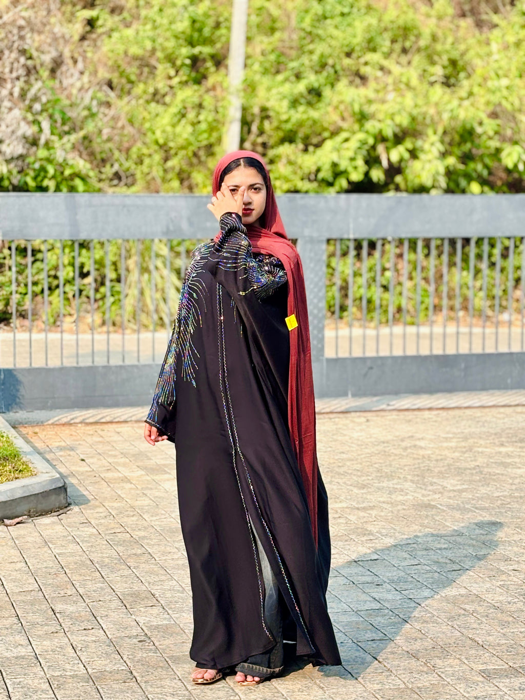Imported Black Stone Abaya ! jaihoon