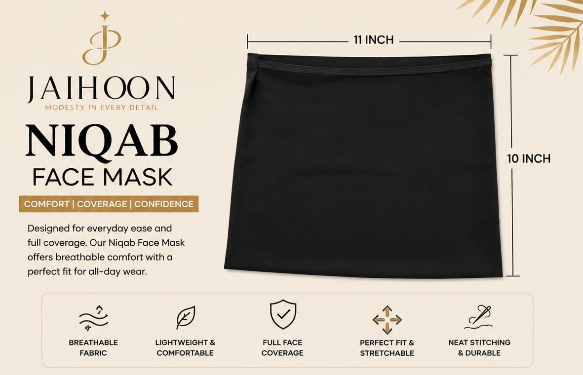 Niqab Nose piece short 10 inch